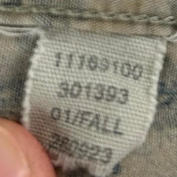 Gap Women Y2k Long Sleeve Button Up Blouse Top Cottage Preppy Blue Size Small - Picture 7 of 7